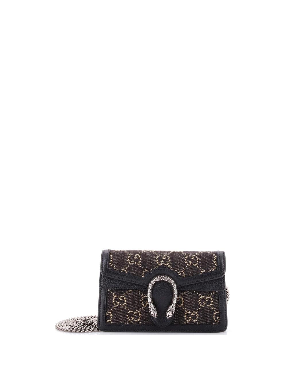 Gucci Dionysus Bag Gg Denim Super Mini #369131G10B